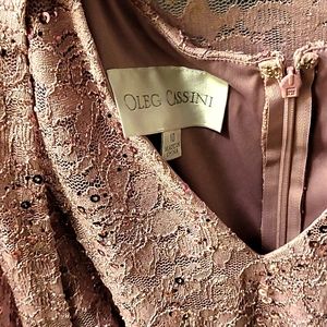 GLITTER LACE SHORT V-NECK SHEATH DRESS AND JACKET